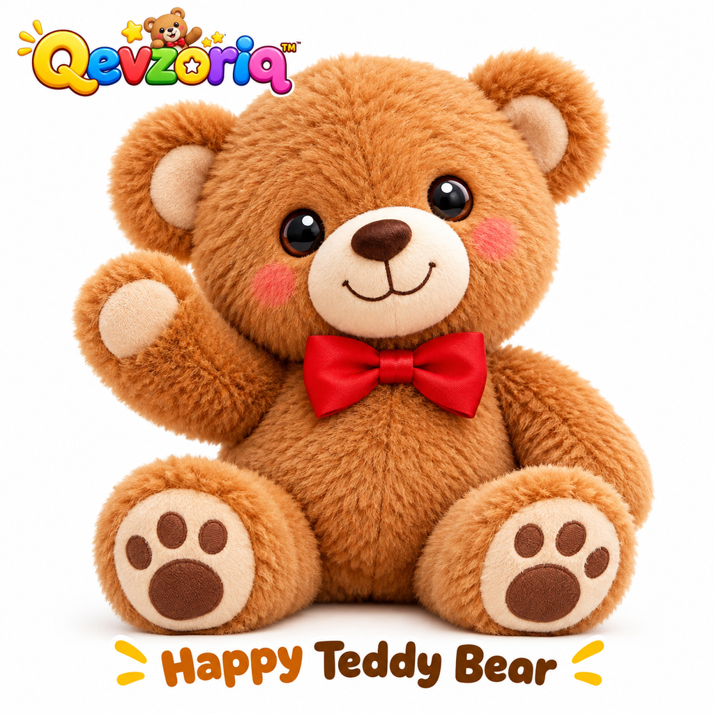 Qevzoriq™ Happy Teddy Bear Plush Toy