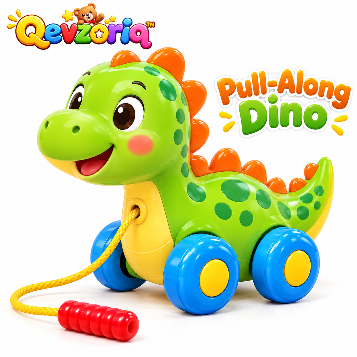 Qevzoriq™ Pull-Along Dinosaur Toy