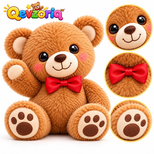 Qevzoriq™ Happy Teddy Bear Plush Toy