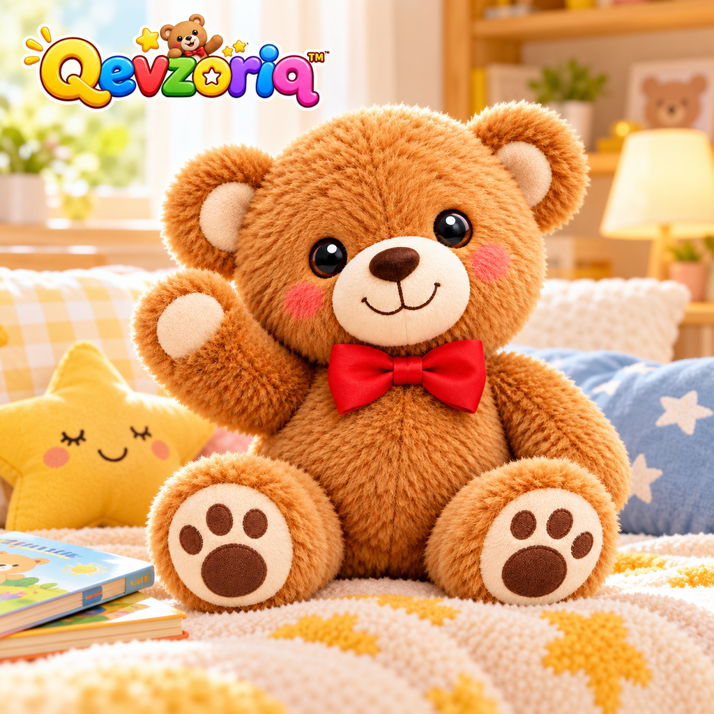 Qevzoriq™ Happy Teddy Bear Plush Toy