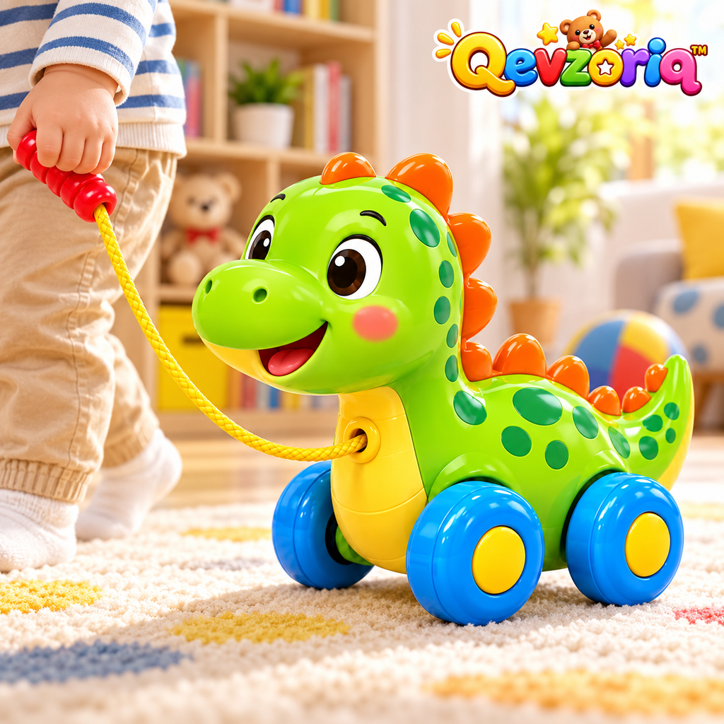 Qevzoriq™ Pull-Along Dinosaur Toy