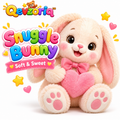 Qevzoriq™ Snuggle Bunny Plush Toy with Heart Pillow