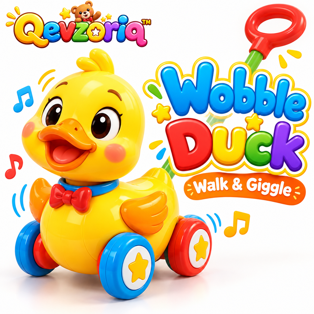 Qevzoriq™ Wobble Duck Pull-Along Toy